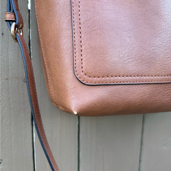 LC Lauren Conrad Presley Convertible Tote Bag, Saddle - Picture 3 of 7